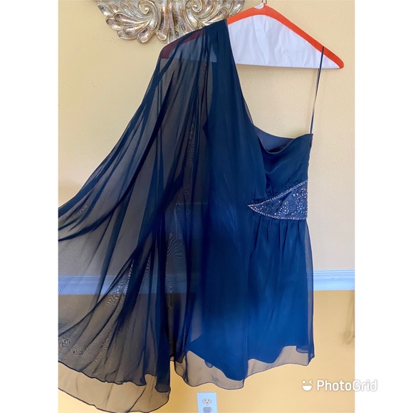 Free People Deep Sapphire one shoulder dress - Picture 11 of 12